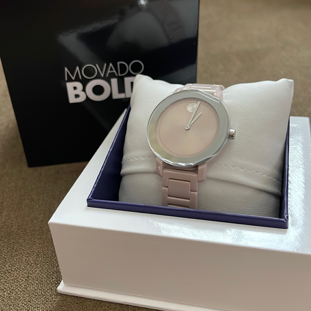 Movado Bold Swiss Movement Evolution Pink
